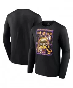 Men's Fanatics Branded Black NXT Halloween Havoc Poster Long Sleeve T-Shirt $9.24 T-Shirts