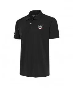 Men's Antigua Charcoal WWE Tribute Polo $16.17 Apparel