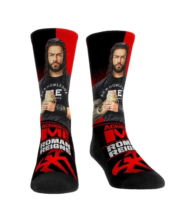 Unisex Rock Em Socks Roman Reigns Stare Down Crew Socks $3.72 Apparel