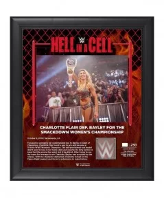 Charlotte Flair Framed 15" x 17" 2019 Hell In A Cell Collage - Limited Edition of 250 $25.76 Collectibles