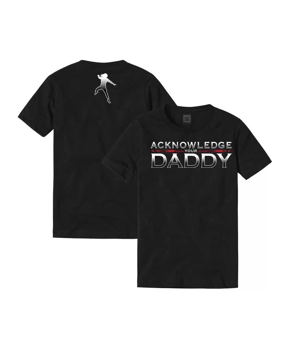 Men's Black Roman Reigns Acknowledge Your Daddy T-Shirt $11.04 T-Shirts