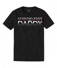 Men's Black Roman Reigns Acknowledge Your Daddy T-Shirt $11.04 T-Shirts