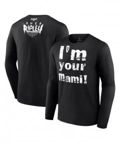 Men's Fanatics Branded Black Rhea Ripley I'm Your Mami Long Sleeve T-Shirt $13.44 T-Shirts