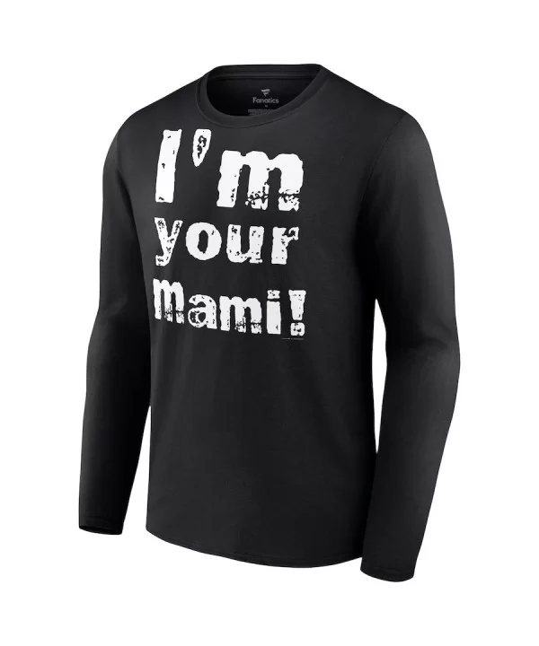 Men's Fanatics Branded Black Rhea Ripley I'm Your Mami Long Sleeve T-Shirt $13.44 T-Shirts