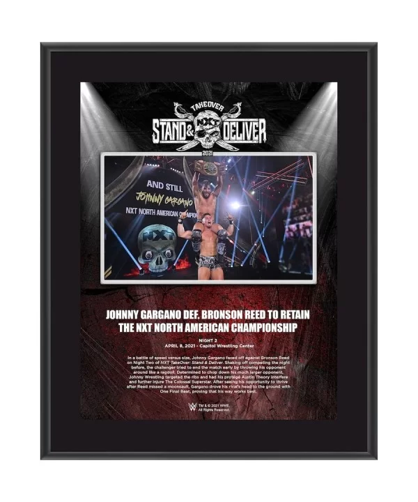 Johnny Gargano WWE Framed 10.5" x 13" NXT TakeOver: Stand And Deliver Sublimated Collage $9.12 Collectibles