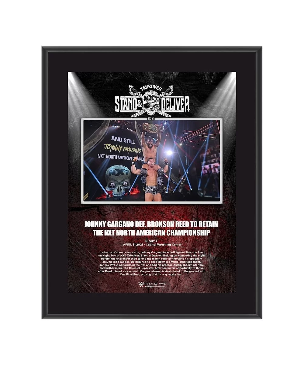 Johnny Gargano WWE Framed 10.5" x 13" NXT TakeOver: Stand And Deliver Sublimated Collage $9.12 Collectibles