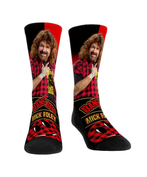 Unisex Rock Em Socks Mick Foley Stare Down Crew Socks $5.40 Apparel