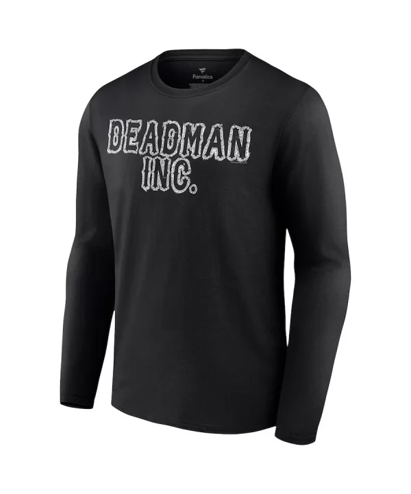 Men's Fanatics Branded Black The Undertaker Vengeance Unearthed Retro Long Sleeve T-Shirt $11.76 T-Shirts