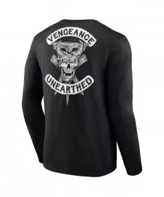 Men's Fanatics Branded Black The Undertaker Vengeance Unearthed Retro Long Sleeve T-Shirt $11.76 T-Shirts