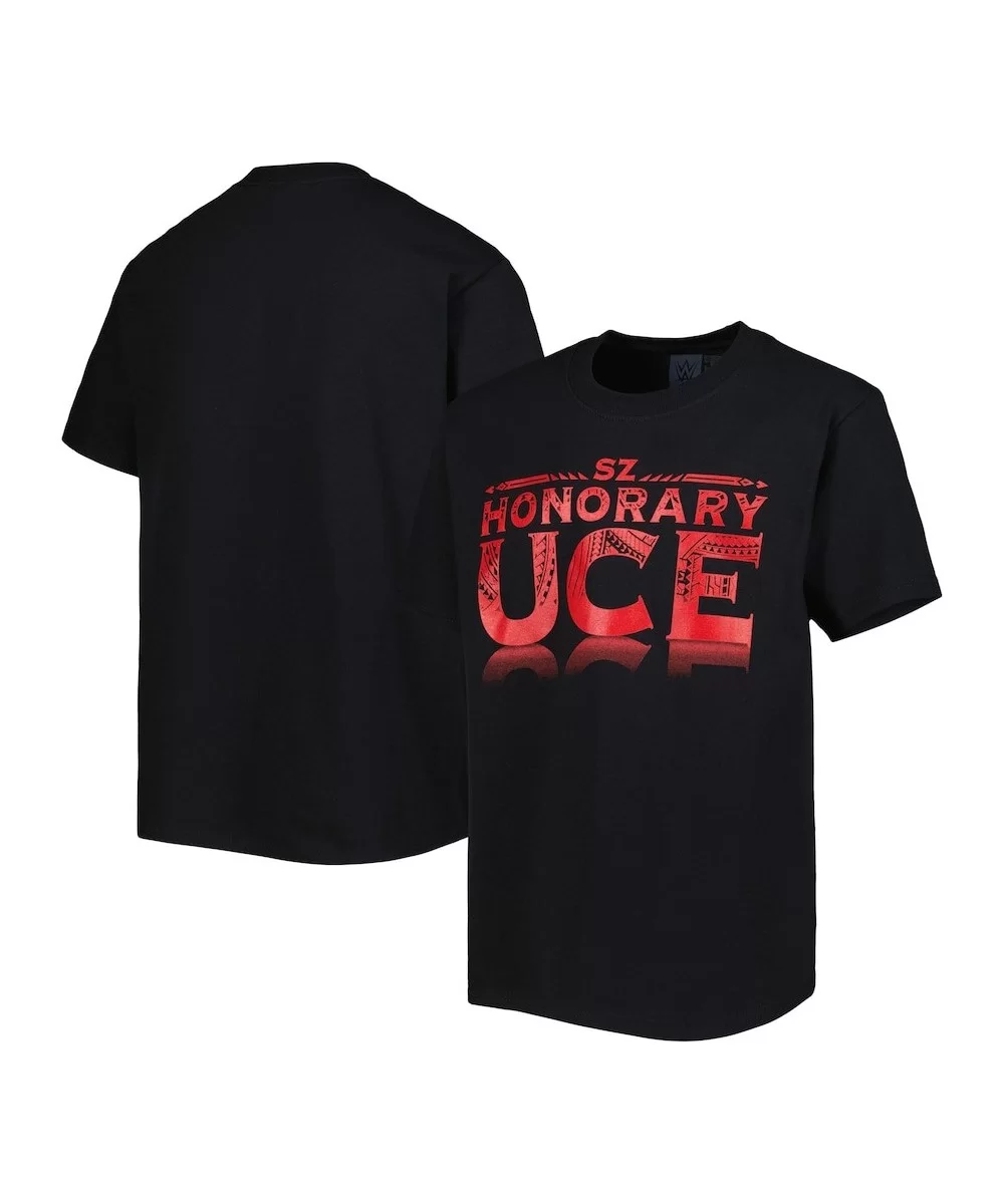 Youth Black Sami Zayn Honorary Uce T-Shirt $4.62 T-Shirts