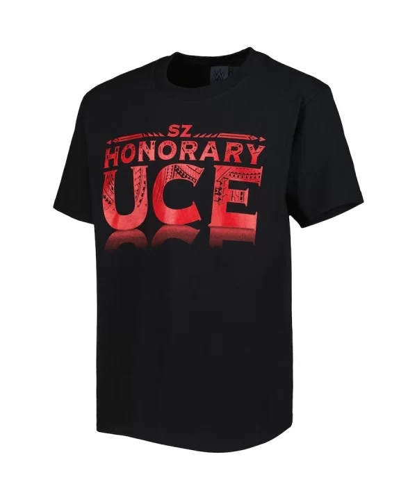 Youth Black Sami Zayn Honorary Uce T-Shirt $4.62 T-Shirts