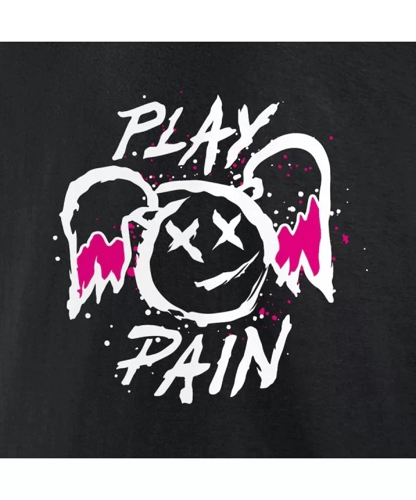 Women's Fanatics Branded Black Alexa Bliss Play x Pain V-Neck T-Shirt $9.84 T-Shirts