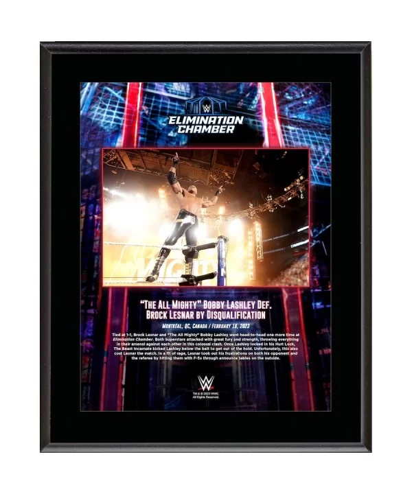 Bobby Lashley WWE 10.5" x 13" Elimination Chamber Sublimated Plaque $8.64 Home & Office