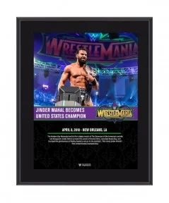 Jinder Mahal 10.5" x 13" WrestleMania 34 Sublimated Plaque $8.88 Collectibles