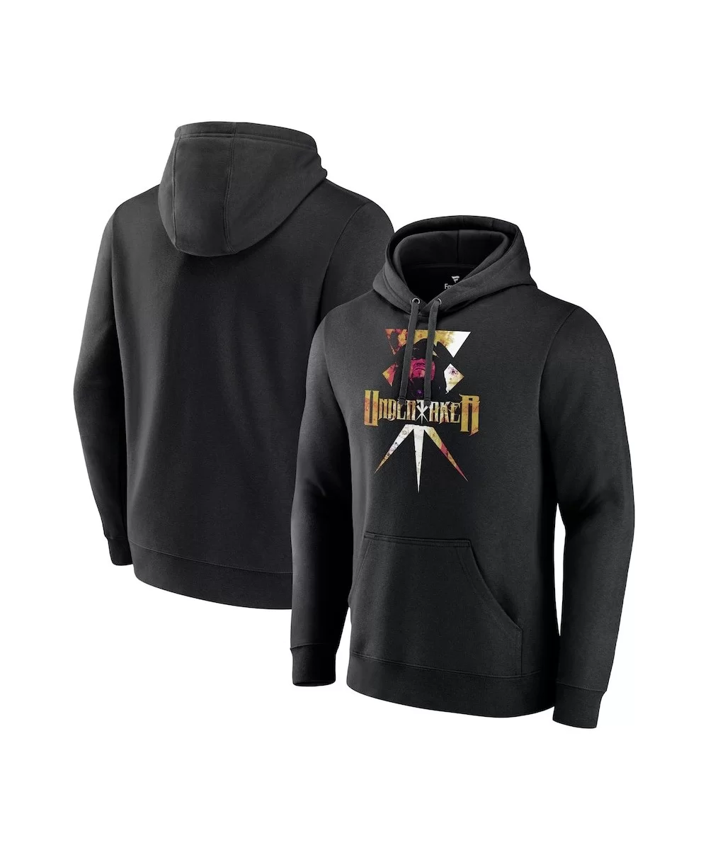 Men's Fanatics Branded Black The Undertaker Logo Pullover Hoodie $14.80 Apparel