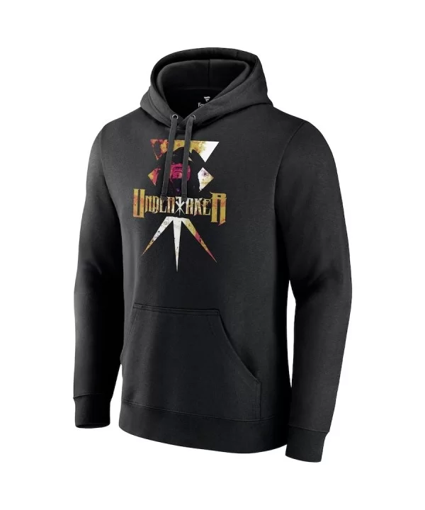 Men's Fanatics Branded Black The Undertaker Logo Pullover Hoodie $14.80 Apparel