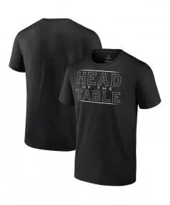 Men's Fanatics Branded Black Roman Reigns Head Of The Table T-Shirt $10.56 T-Shirts