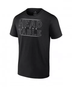 Men's Fanatics Branded Black Roman Reigns Head Of The Table T-Shirt $10.56 T-Shirts