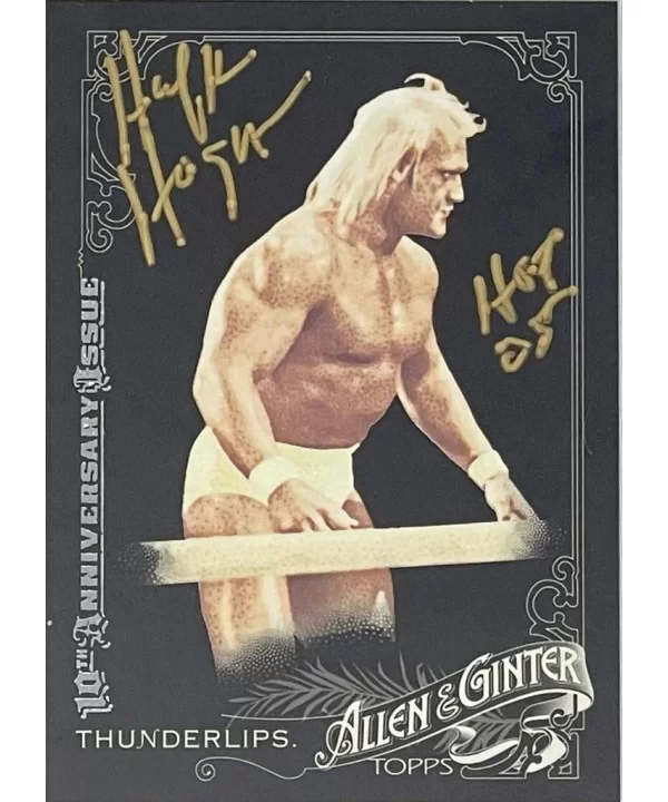 Topps Thunderlips Hulk Hogan Autographed Card $131.60 Tranding Cards