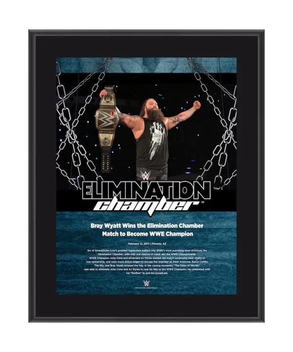 Bray Wyatt 10.5" x 13" 2017 Elimination Chamber Sublimated Plaque $10.56 Collectibles