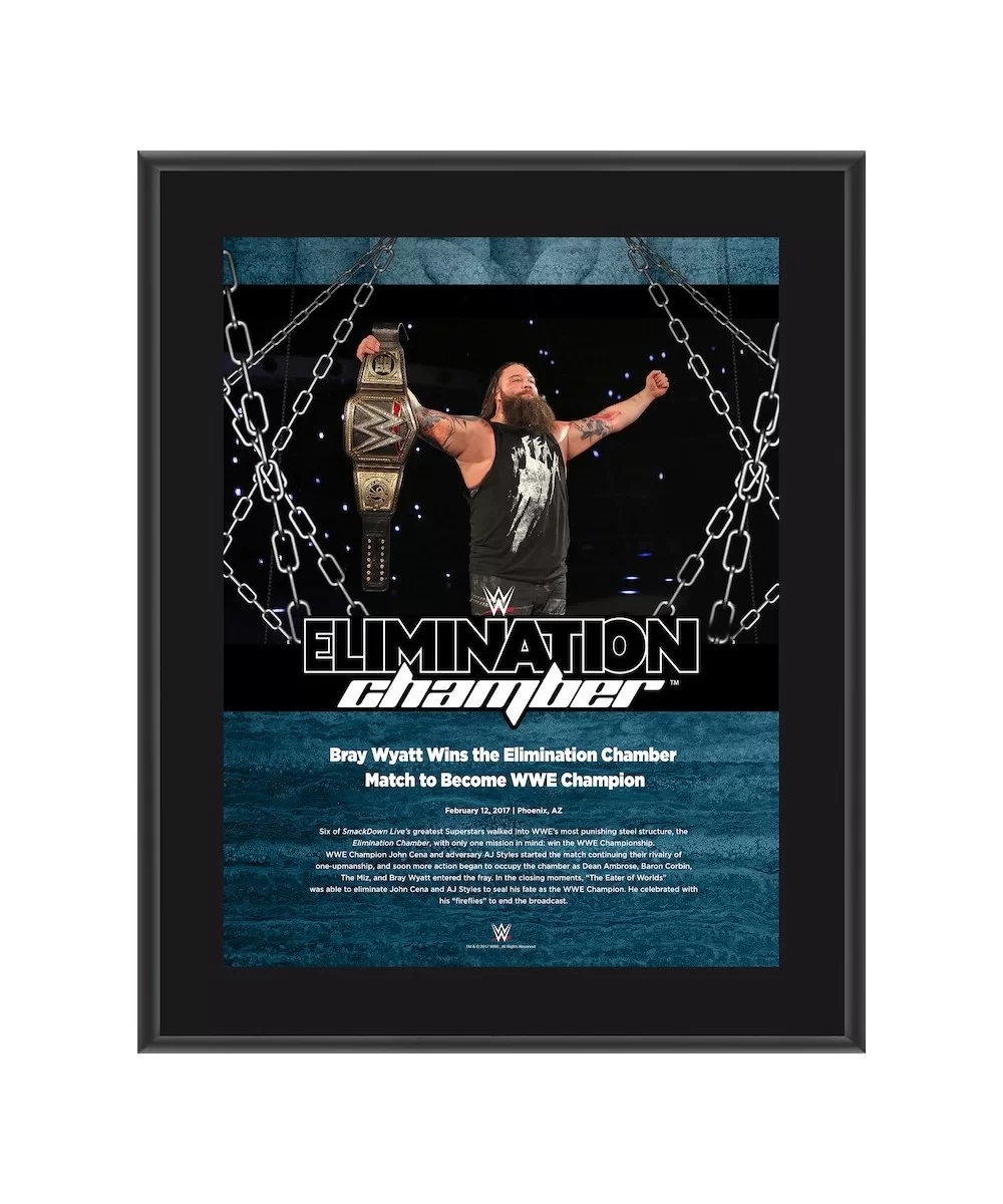 Bray Wyatt 10.5" x 13" 2017 Elimination Chamber Sublimated Plaque $10.56 Collectibles