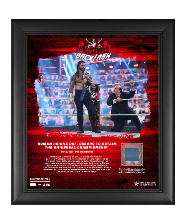 Roman Reigns WWE Framed 15" x 17" 2021 WrestleMania Backlash Collage - Limited Edition of 250 $25.20 Home & Office