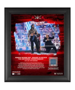 Roman Reigns WWE Framed 15" x 17" 2021 WrestleMania Backlash Collage - Limited Edition of 250 $25.20 Home & Office