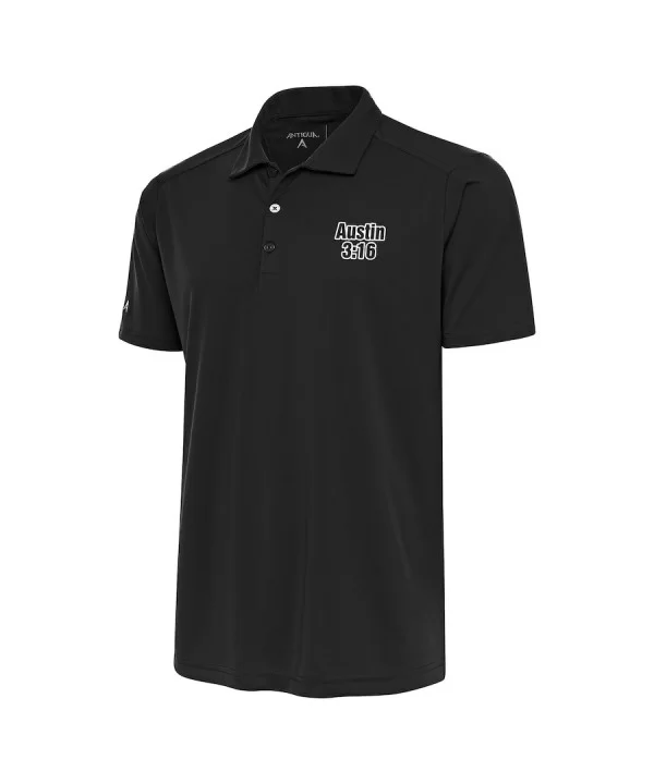 Men's Antigua Charcoal "Stone Cold" Steve Austin Big & Tall Tribute Polo $17.64 Apparel