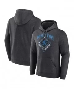 Men's Charcoal Drew McIntyre Scottish Warrior Pullover Hoodie $15.60 Apparel