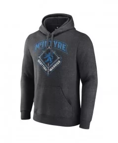 Men's Charcoal Drew McIntyre Scottish Warrior Pullover Hoodie $15.60 Apparel