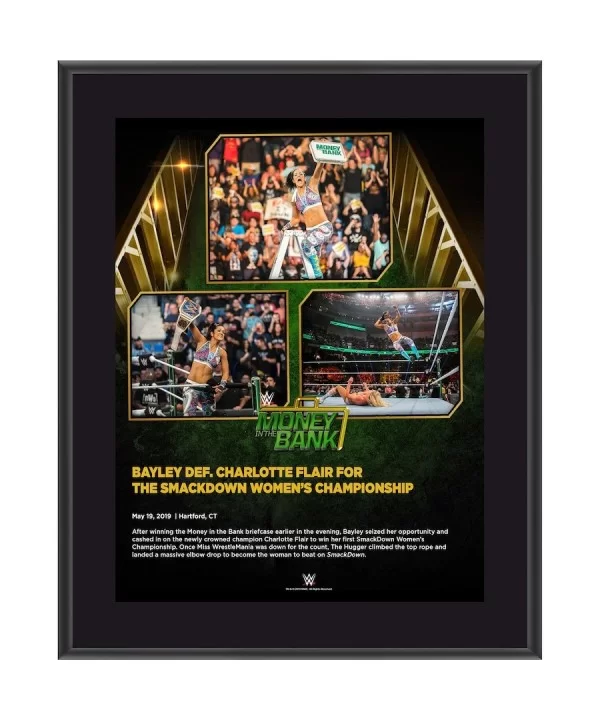 Bayley Framed 10.5" x 13" 2019 Money In The Bank Sublimated Plaque $8.16 Home & Office