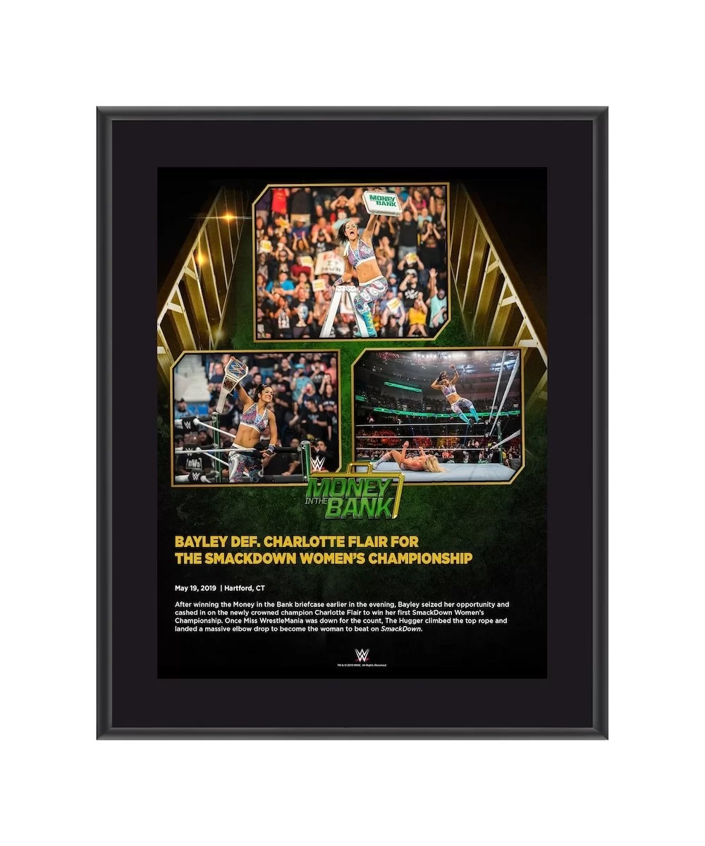 Bayley Framed 10.5" x 13" 2019 Money In The Bank Sublimated Plaque $8.16 Home & Office