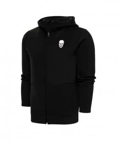 Men's Antigua Black "Stone Cold" Steve Austin Protect Full-Zip Hoodie $15.81 Apparel