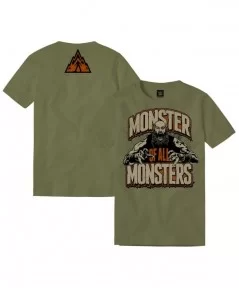 Men's Olive Braun Strowman Monster of All Monsters T-Shirt $9.84 T-Shirts