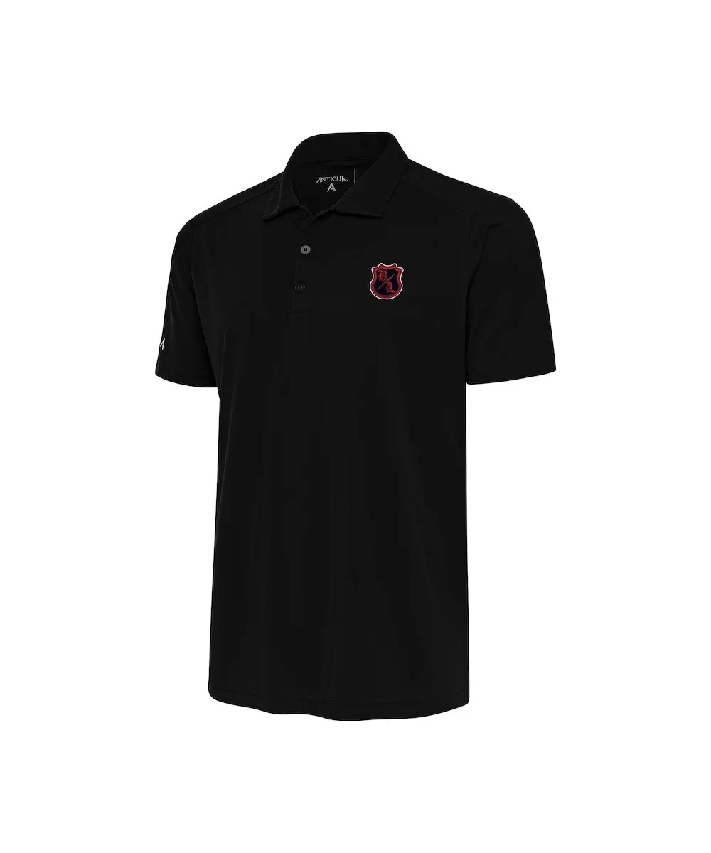 Men's Antigua Black The Bloodline Big & Tall Tribute Polo $15.84 Apparel