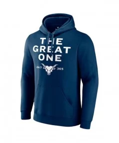 Men's Fanatics Branded Navy The Rock The Great One Pullover Hoodie $18.40 Apparel