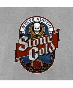 Men's Fanatics Branded Heather Gray "Stone Cold" Steve Austin 101 Proof Label T-Shirt $9.36 T-Shirts