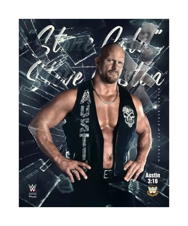 "Stone Cold" Steve Austin Unsigned 16" x 20" Shattered Photograph $6.00 Home & Office