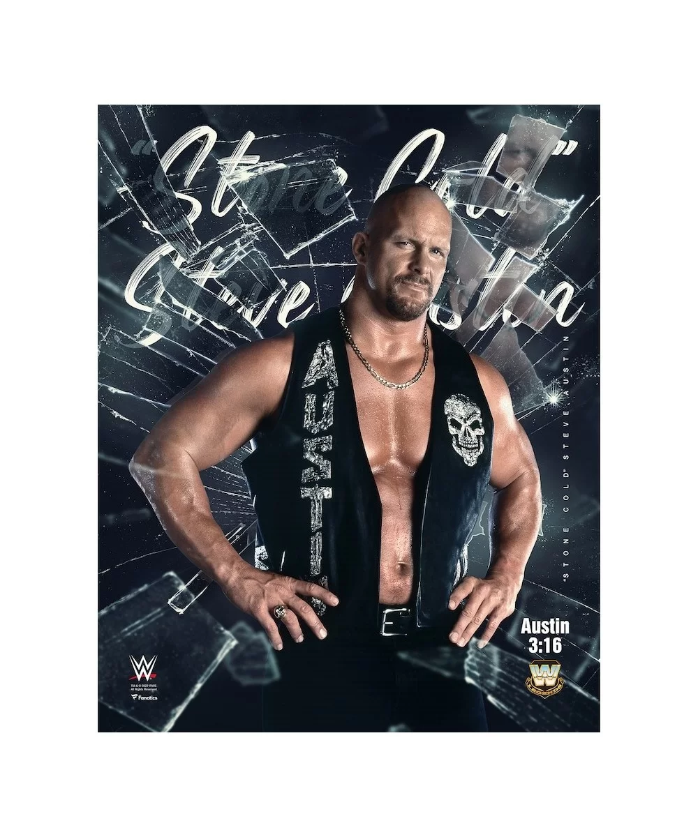 "Stone Cold" Steve Austin Unsigned 16" x 20" Shattered Photograph $6.00 Home & Office