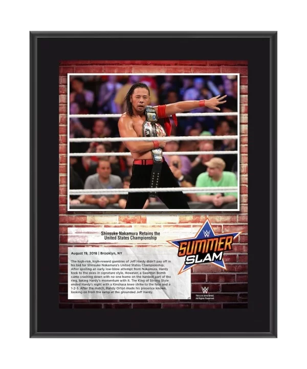 Shinsuke Nakamura WWE Framed 10.5" x 13" 2018 SummerSlam Collage $10.08 Collectibles