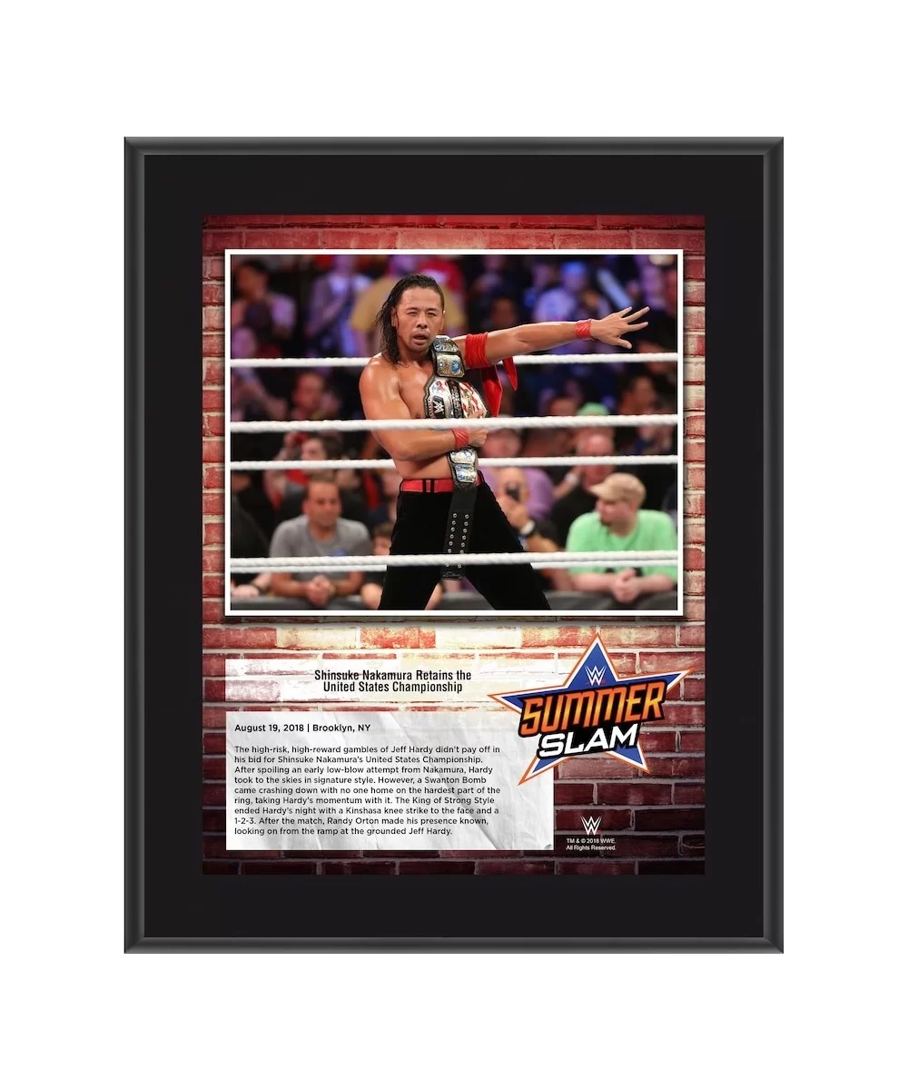 Shinsuke Nakamura WWE Framed 10.5" x 13" 2018 SummerSlam Collage $10.08 Collectibles