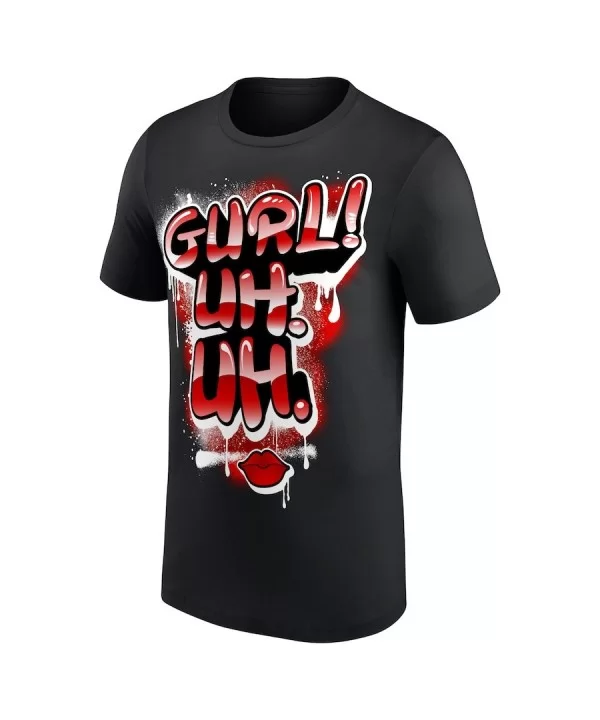 Men's Black Bianca Belair Gurl! Uh. Uh. T-Shirt $10.32 T-Shirts