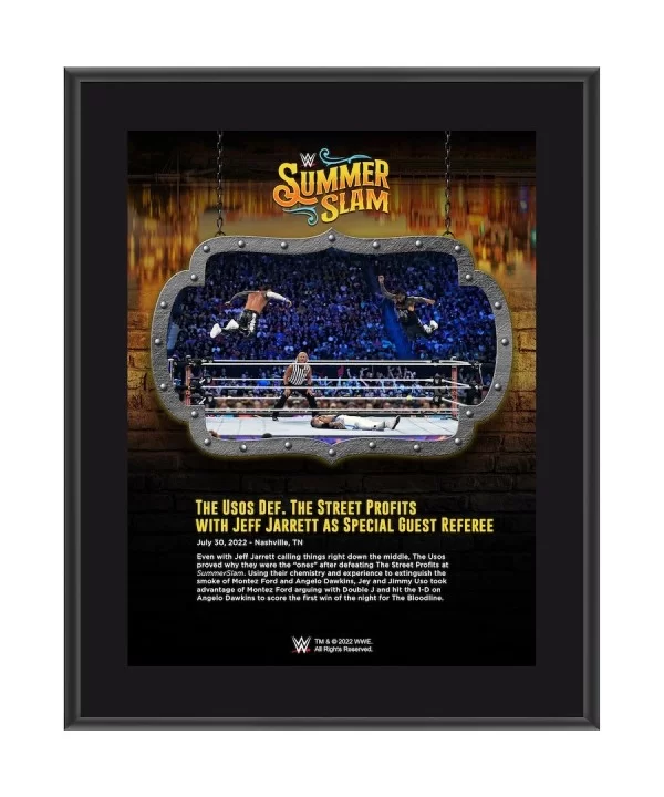 The Usos 10.5" x 13" 2022 SummerSlam Sublimated Plaque $10.08 Home & Office