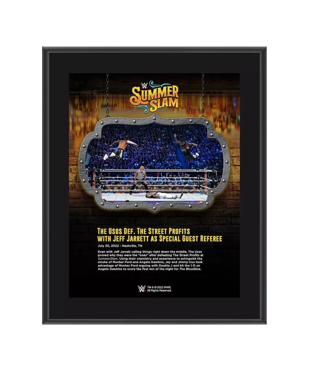 The Usos 10.5" x 13" 2022 SummerSlam Sublimated Plaque $10.08 Home & Office