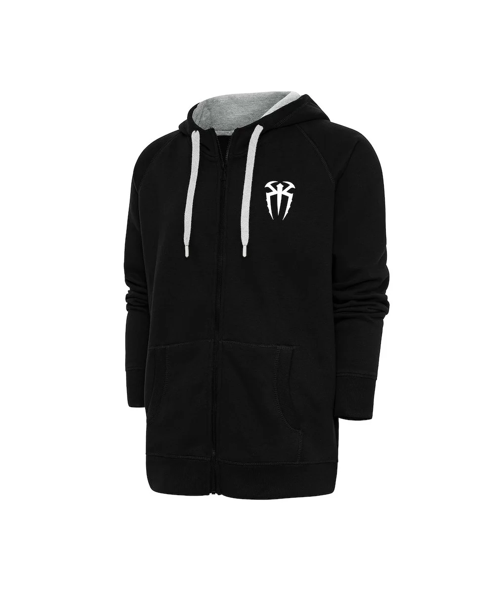 Men's Antigua Black Roman Reigns Victory Full-Zip Hoodie $21.60 Apparel