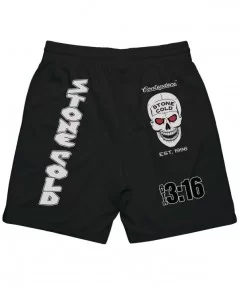 Men's Black "Stone Cold" Steve Austin Contenders Mesh Shorts $19.80 Apparel