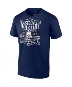 Men's Fanatics Branded Navy "Stone Cold" Steve Austin Expect No Mercy T-Shirt $8.88 T-Shirts