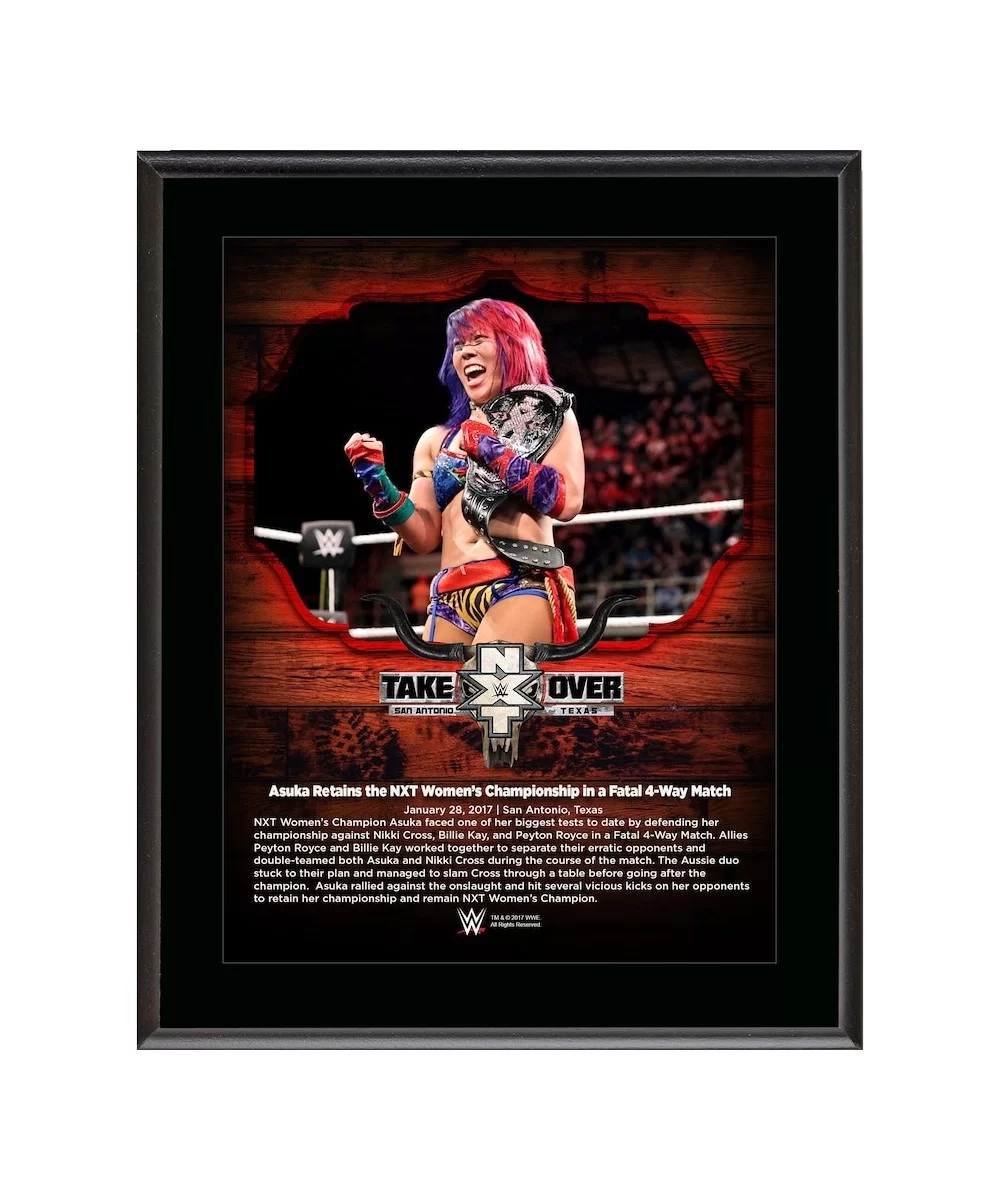 Asuka 10.5" x 13" NXT TakeOver: San Antonio Sublimated Plaque $9.36 Home & Office