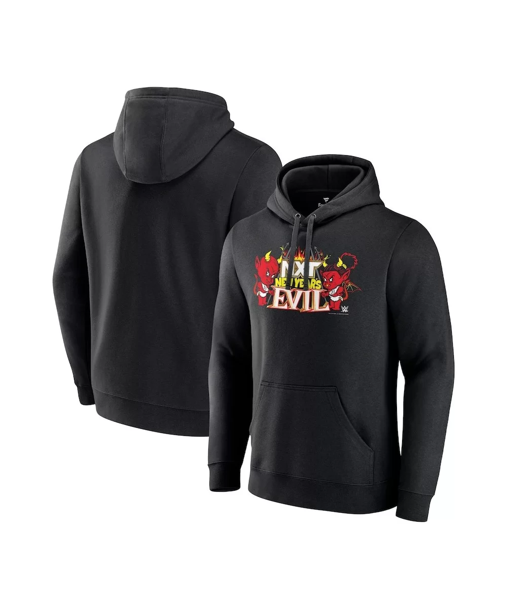 Men's Fanatics Branded Black NXT New Year's Evil 2023 Logo Pullover Hoodie $17.60 Apparel