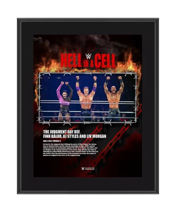 Judgment Day 10.5" x 13" 2022 Hell in a Cell Sublimated Plaque $7.44 Collectibles